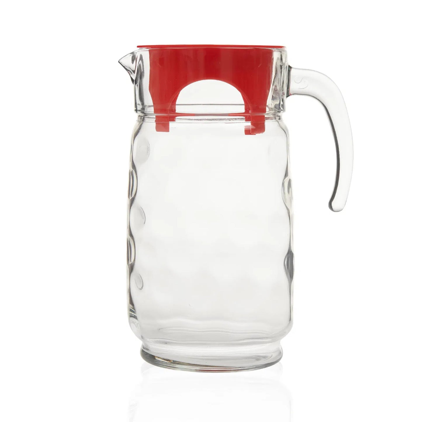 Pasabahce Space Pitcher with Red Plastic Lid 1650 cc