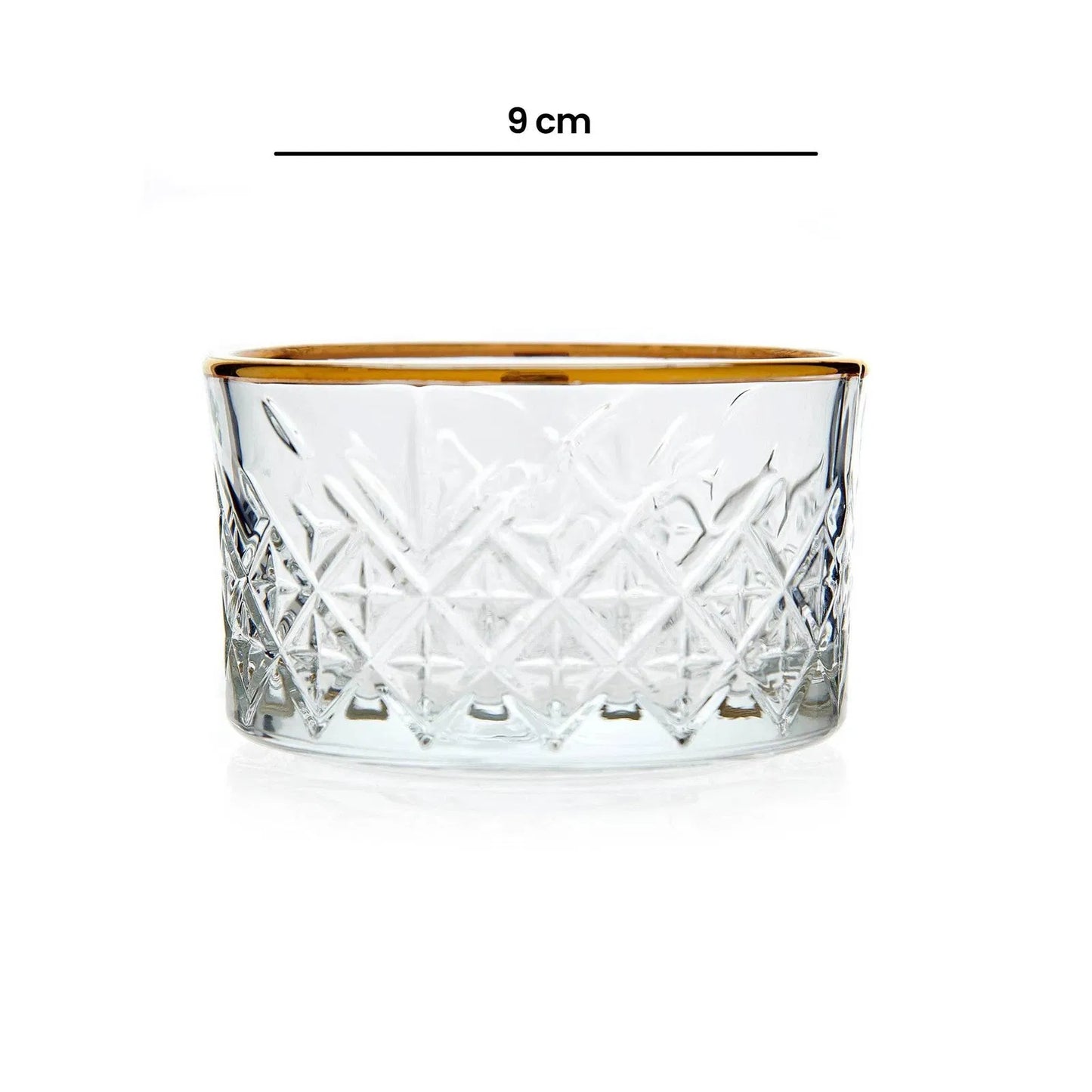Pasabahce Timeless Golden Bowl 225 cc 4 Piece Set