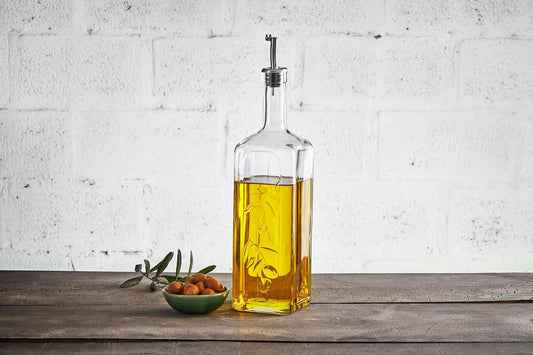 Pasabahce Homemade Oil & Vinegar Bottle with Metal Stopper 1000 cc