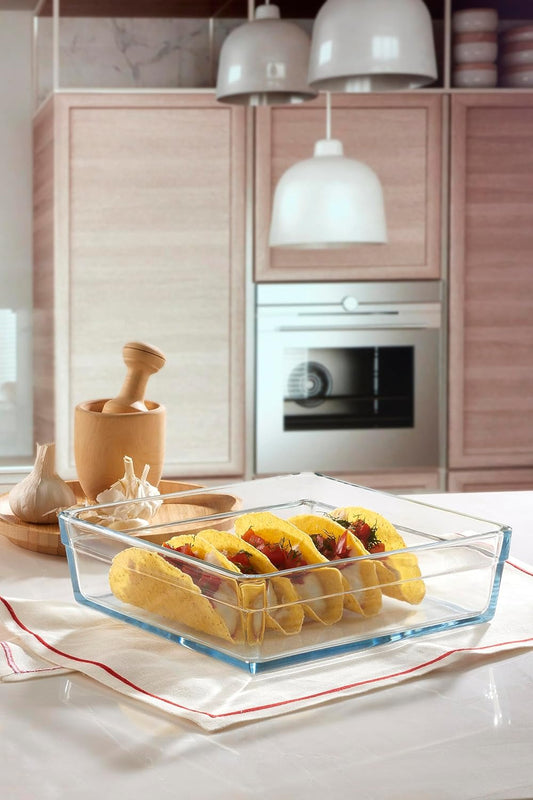 Pasabahce Square Premium Borcam Tray 2400 cc