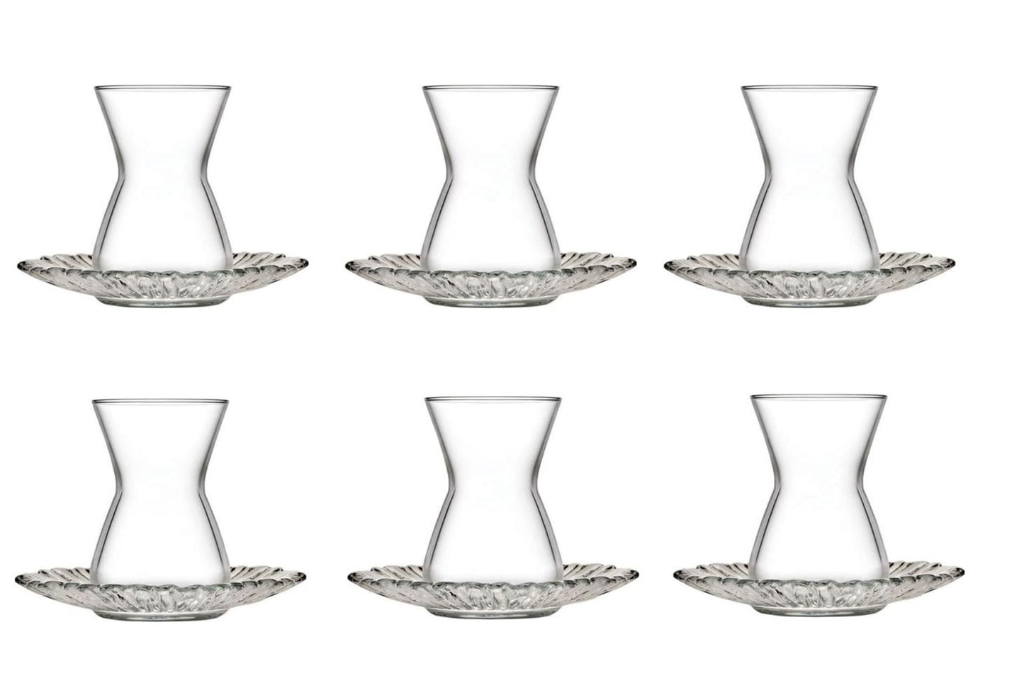 Pasabahce Selale Tea 12 Piece Set with Saucer 140 cc
