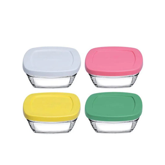 Pasabahce 4-Piece Glass Pudding Storage Containers