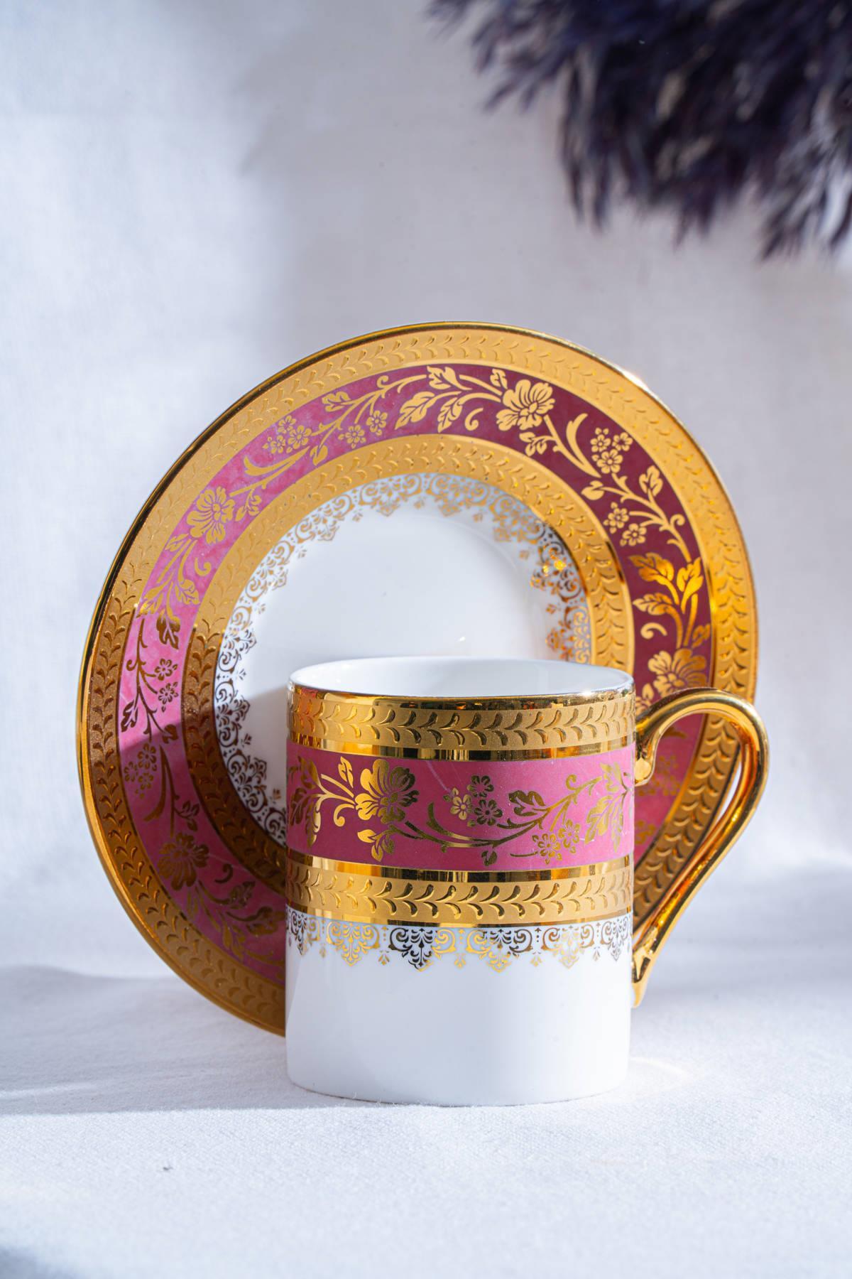 ACAR Olivette 6 Person Coffee Cup and Saucer Set