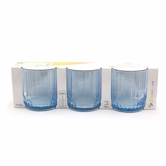 Pasabahce Turquoise Glass (Nova) 310 cc 3 Piece Set