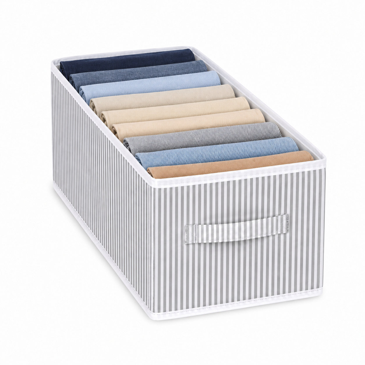 Helens Gray Striped Pants Organizer