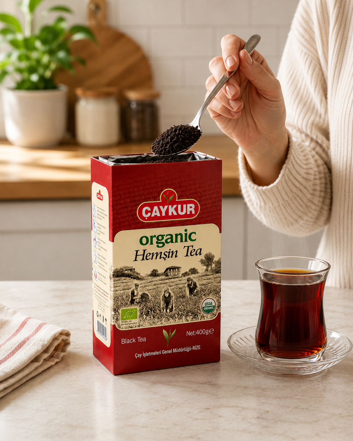 CAYKUR Hemsin Organic Turkish Black Tea 400g
