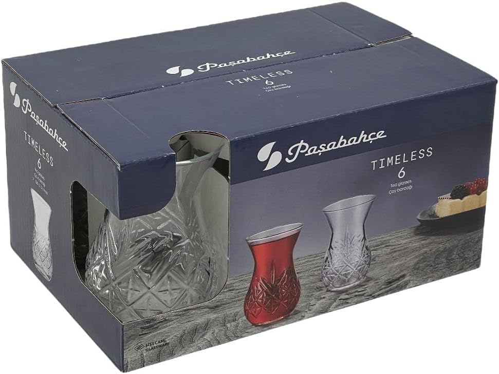 Pasabahce Timeless Tea Glass 155 cc 6 Piece Set