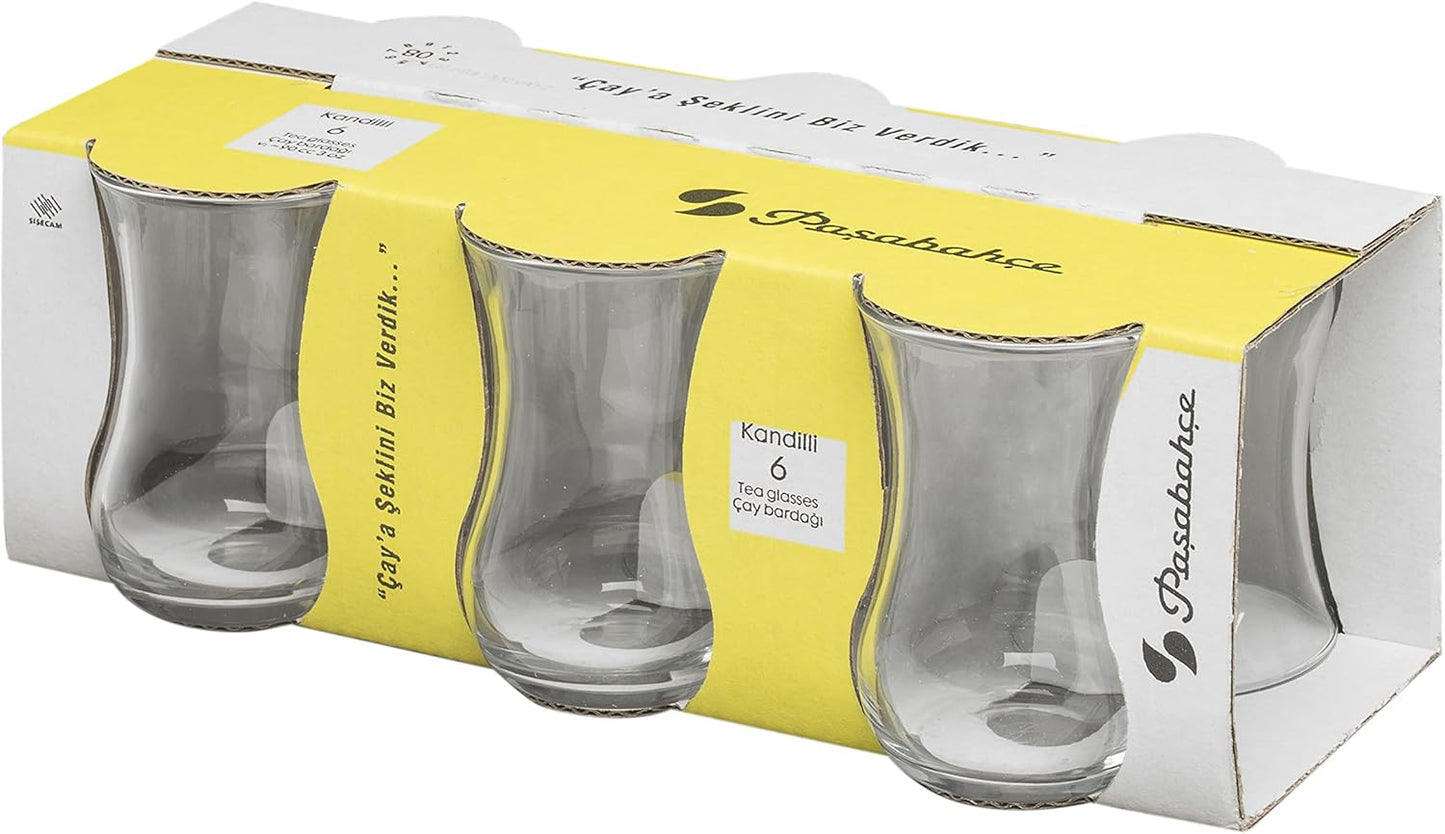 Pasabahce Kandilli Tea Glass 90 cc 6-Piece Set