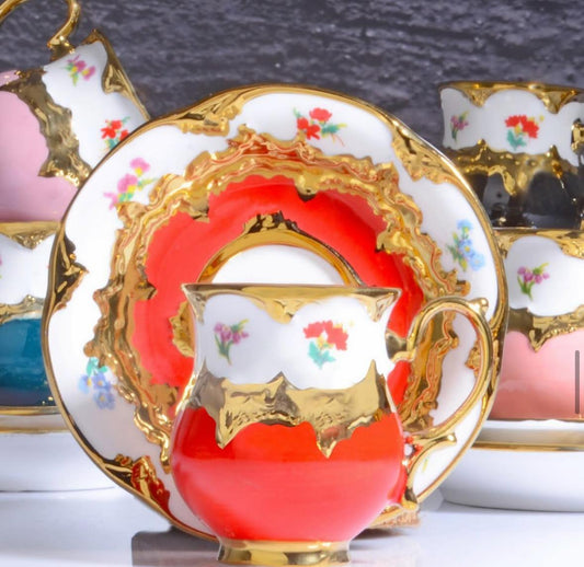 KOSOVA Nescafé 6-Person Porcelain Coffee Cup & Saucer Set (200 ml)