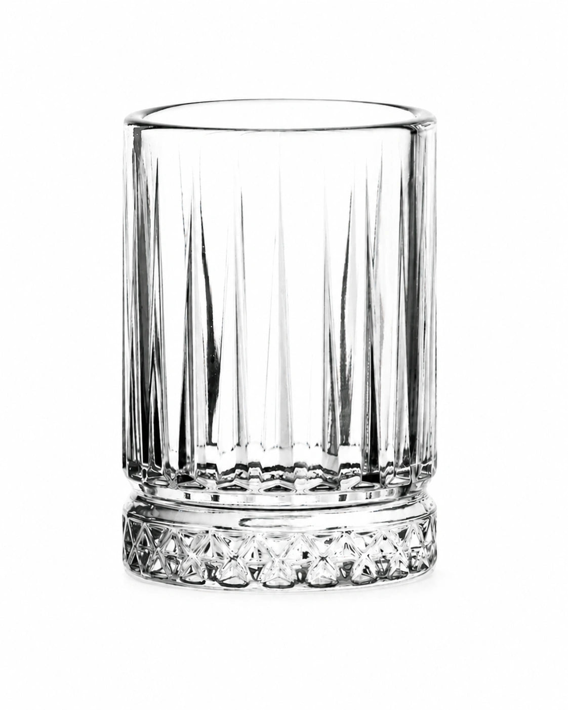 Paşabahçe Elysia Coffee Side Water Glass Set – 12 Piece Crystal-Cut 60 ml Glasses