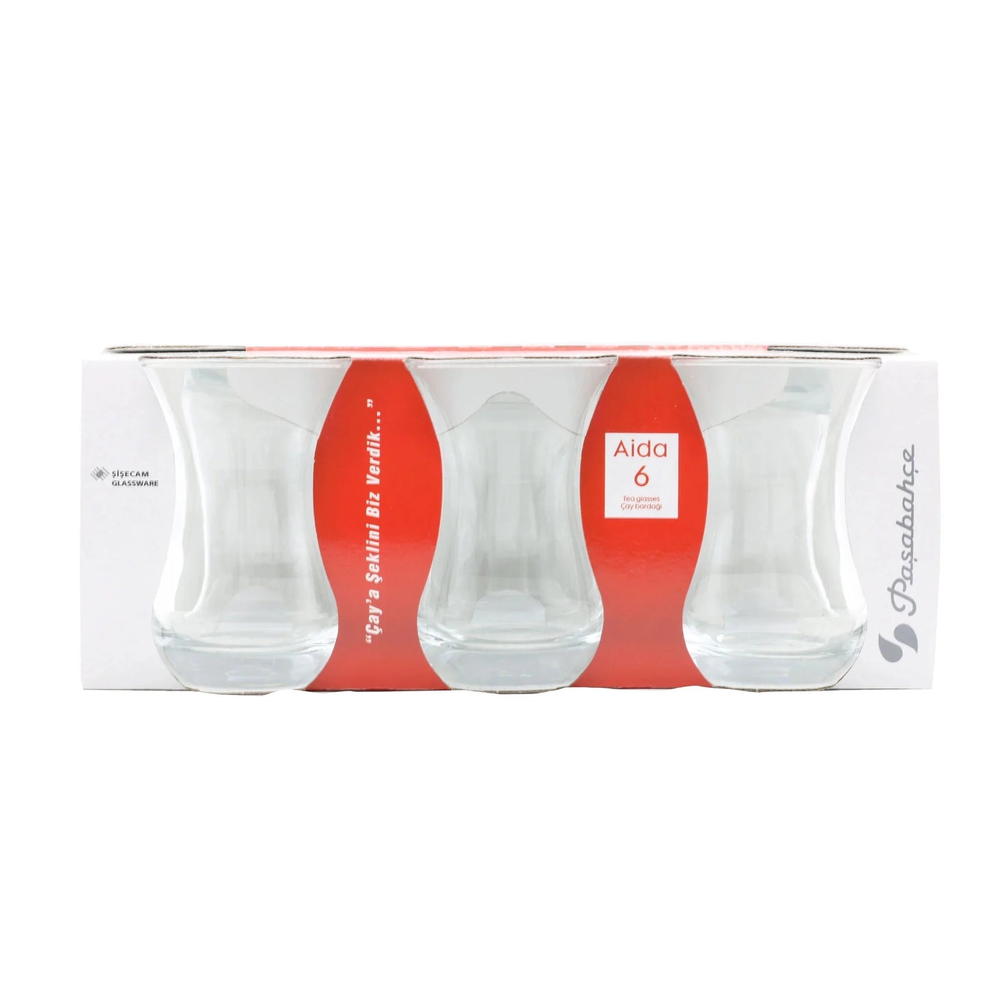 Pasabahce Aida Tea Glass 160 cc 6-Piece Set