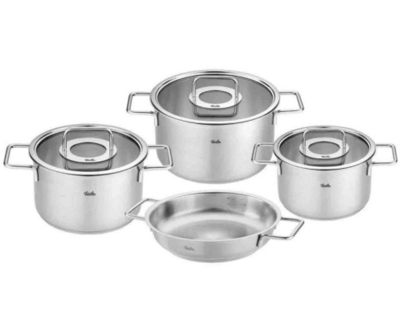 Fissler Pure Collection Stainless Steel Cookware 7 Piece Set