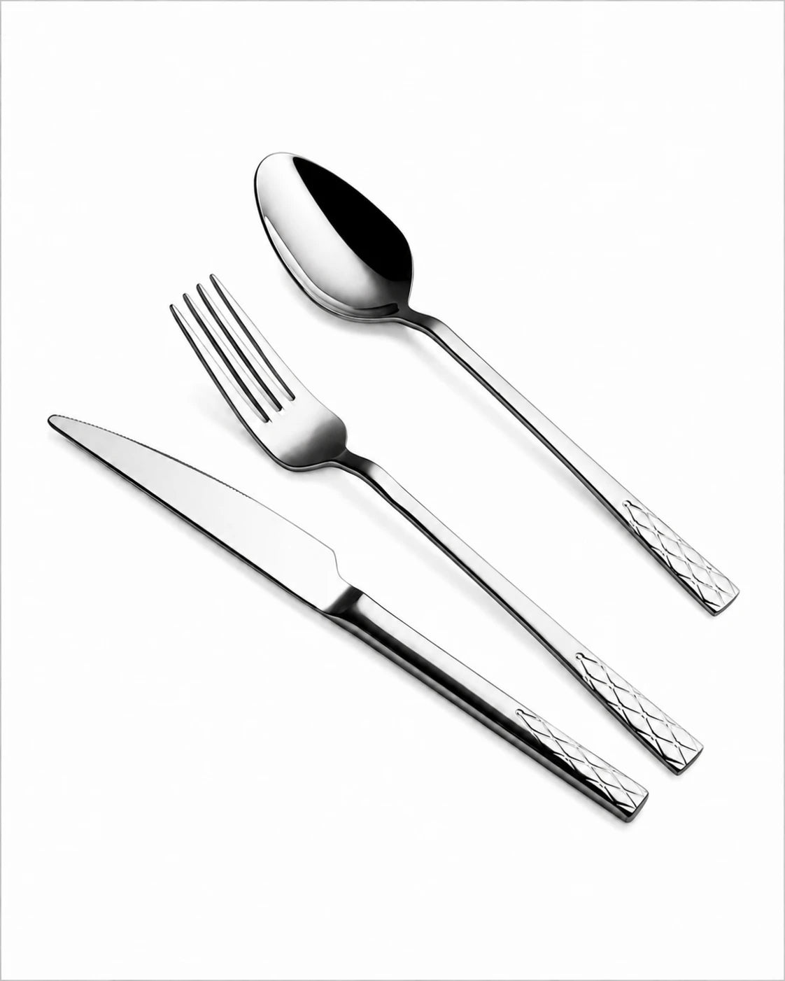 OZLIFE Enza 36-Piece Cutlery Set – Stainless Steel Flatware Set 6