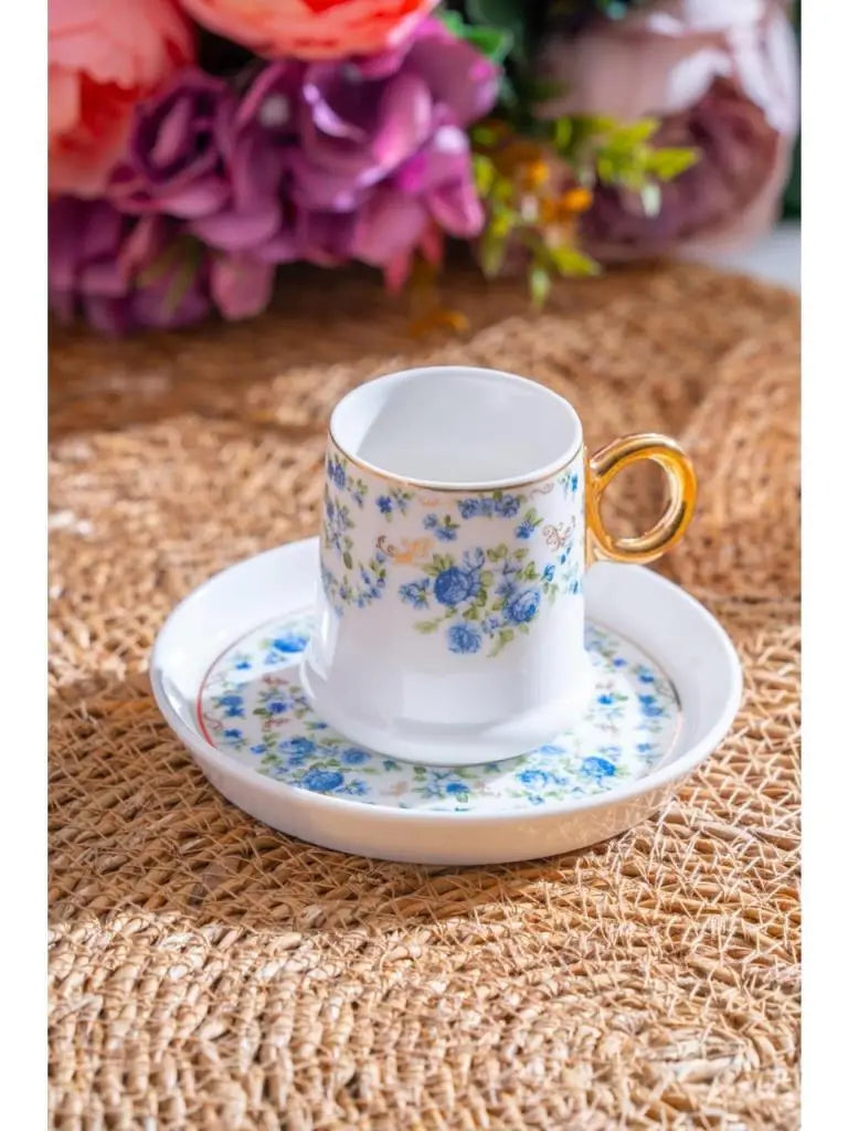 ACAR Orleans 6 Person Coffee Cup & Saucer Set