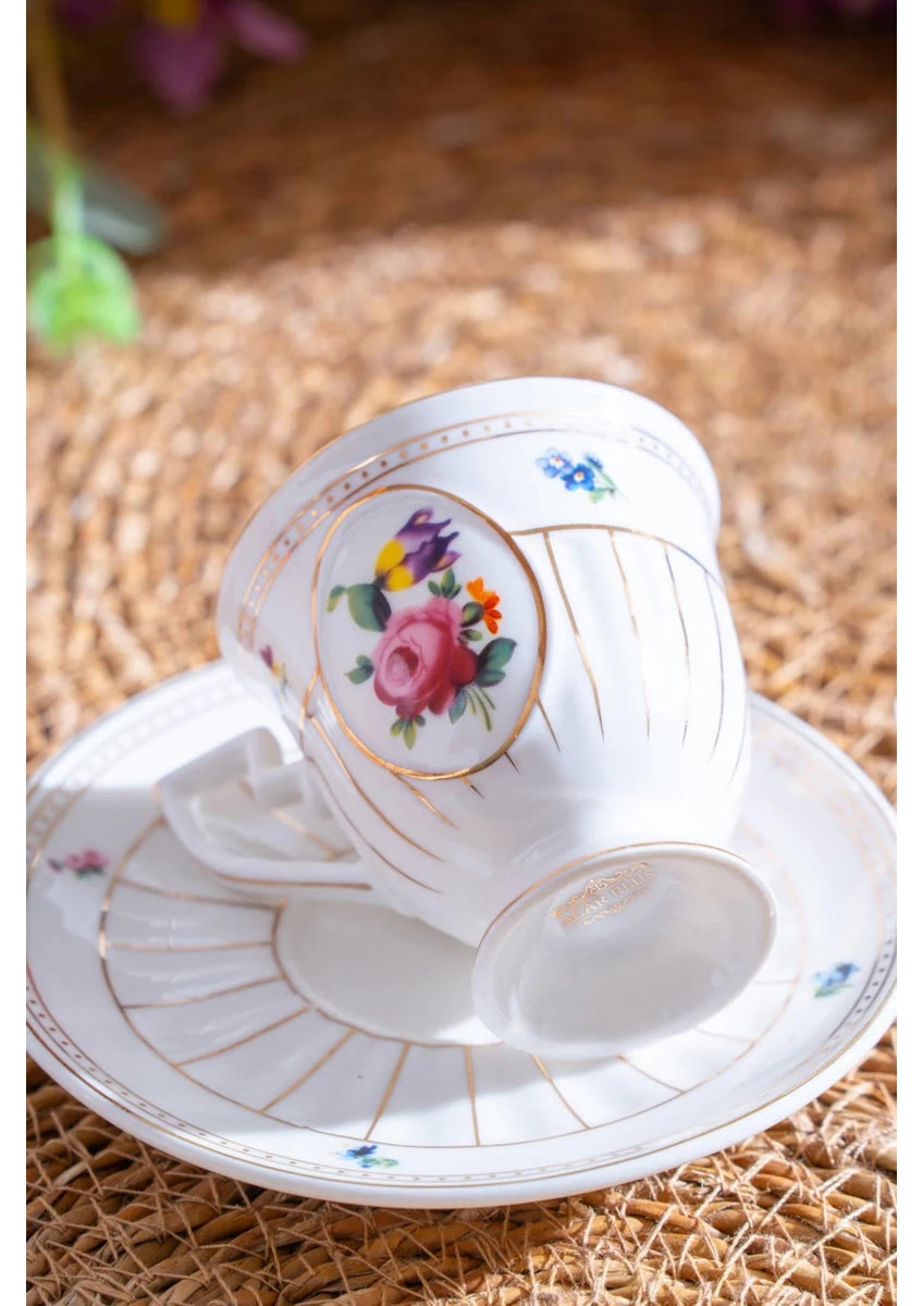 ACAR Shirley 6 Person Coffee Cup and Saucer Set