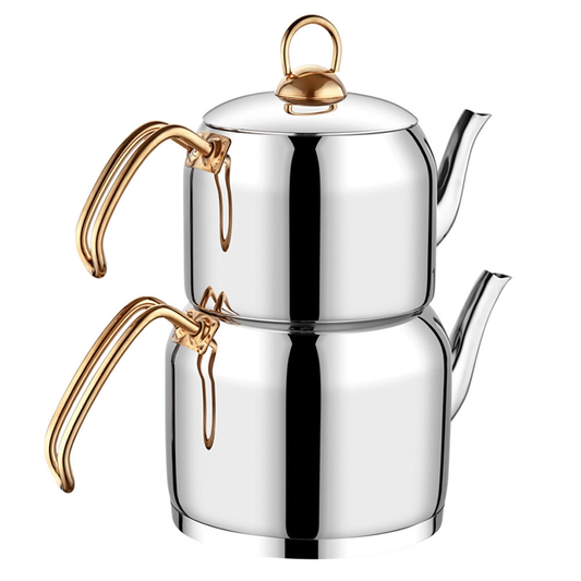 Ozlife HUMA Family Size Teapot - Plain Gold