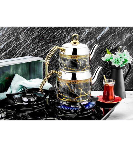 Ozlife ISIL Teapot Set - Yellow Decorated