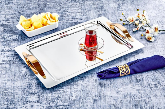 Ozlife Kayra Tray - Plain Gold