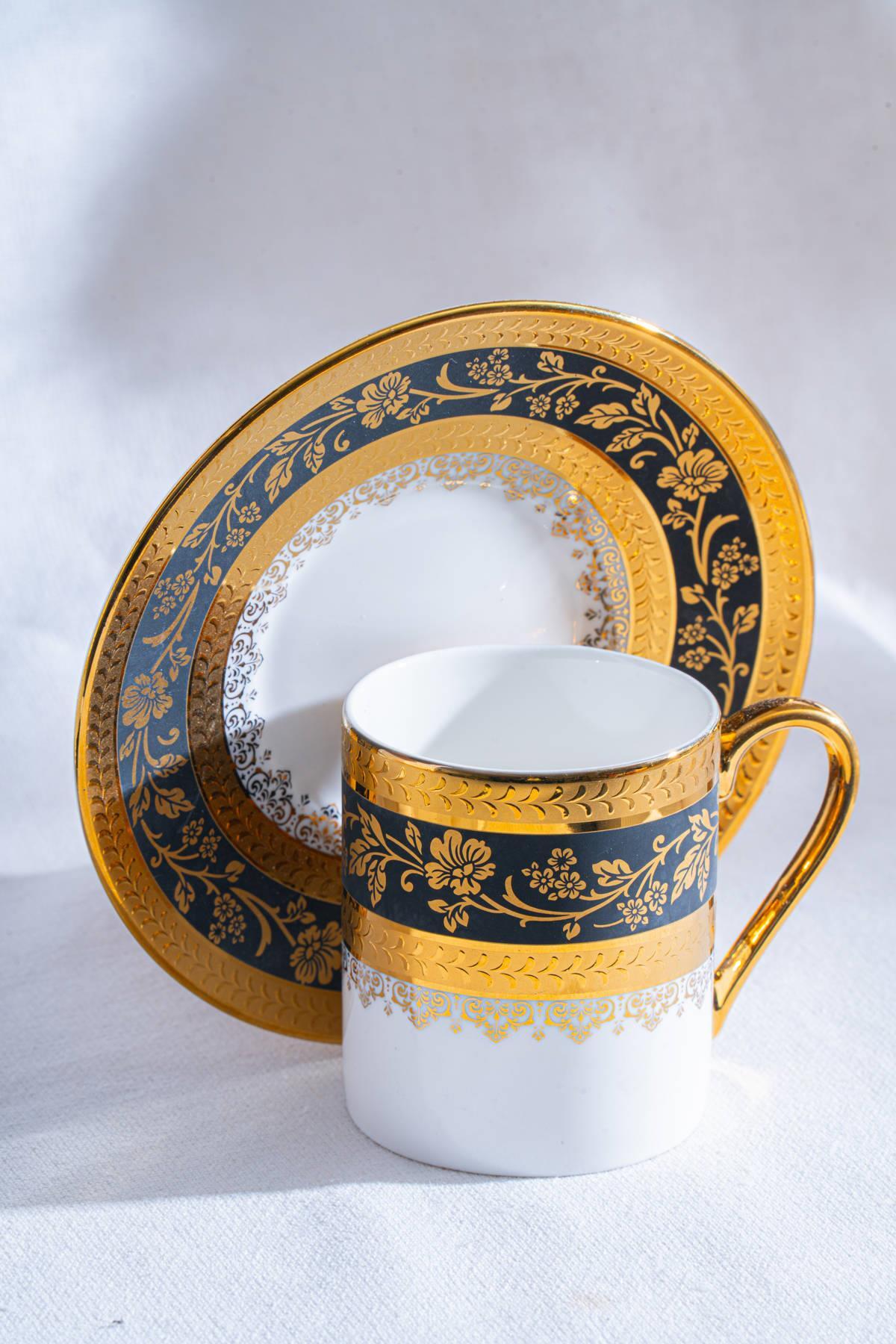 ACAR Olivette 6 Person Coffee Cup and Saucer Set